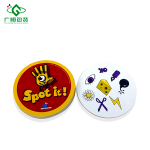 Thiết Kế Độc Đáo <span class=keywords><strong>Round</strong></span> <span class=keywords><strong>Shape</strong></span> Chơi Thẻ Thú Vị Thẻ Trò Chơi Giáo Dục Trẻ Em Thẻ Flash 36Pcs Giấy In Ấn - Product Image 2