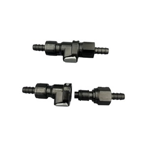 Plastica nera spingere per collegare il raccordo del tubo connettore rapido In linea del corpo femminile di scollegamento rapido del tubo di aggancio - Product Image 4