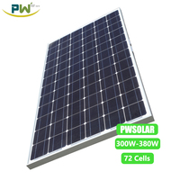 Panneaux solaires chinois HJT PERC BIPV demi-cellules 300W-320W 12V/24V, module PV avec une efficacité de 18-21%