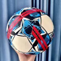 Ballon de football personnalisé avec logo, taille 5, en cuir PU thermocollé, ballon de match professionnel pour ligue et tournoi