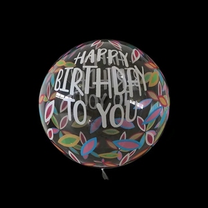 Palloncini Bobo Stampati di Grandi Dimensioni con Lettere d'Amore, Fiori Cartoon, Palloncini Trasparenti per San Valentino, <span class=keywords><strong>Compleanno</strong></span>, Palloncini in PVC da 18 Pollici con Apertura Larga - Product Image 5