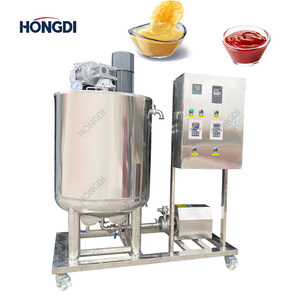 Cuve d'émulsification en acier inoxydable avec moteur et boîte de vitesses, capacité 100L, pour la production de friandises pour chats et le traitement chimique - Product Image 1