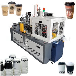 Tự động duy nhất đôi PE giấy dùng một lần cốc giấy máy đóng gói - Product Image 1