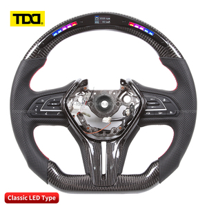 Volant en carbone TDD LED pour Infiniti Q50 Q50L Q60 Q30 QX30, volant de course en fibre de carbone personnalisé, convertible - Product Image 3