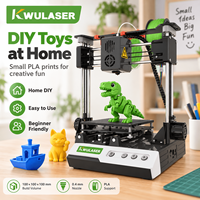 Petite imprimante 3D FDM, volume d'impression de 100 mm, filament PLA de 1,75 mm, plateforme amovible, imprimante de bureau compacte, idéale pour les éducatifs et les débutants