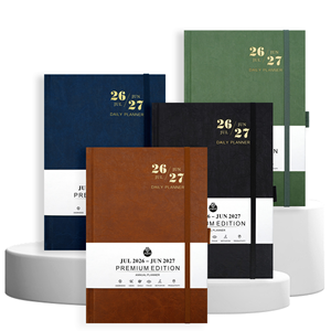 Business Notebook Journals Planner <strong>Diary</strong> 2026-2027 Weekly Planner Leather Yearly Planner Daily Agenda - Product Image 1