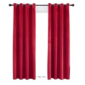 Œillets occultants 100% polyester, 1 pièce, rideaux en tissu velours pour fenêtre de chambre à coucher, salon et chambre à coucher - Product Image 1