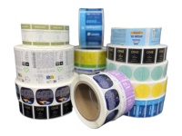 Étiquette adhésive en PET imperméable de qualité supérieure, forme personnalisée (rond/ovale/allongé), autocollant d'emballage et d'expédition, impression CMYK/Pantone pour