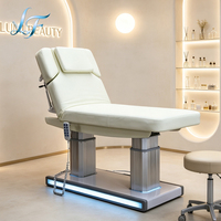 Table de massage électrique professionnelle à 4 moteurs, réglable en hauteur, à double colonne, pour salon et clinique