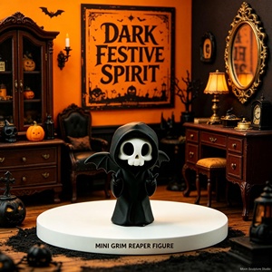 Mini sculpture de dévoreur d'âmes pour cadeau de bureau d'Halloween, esthétique gothique, impression 3D, décoration de bureau et d'étagère - Product Image 1