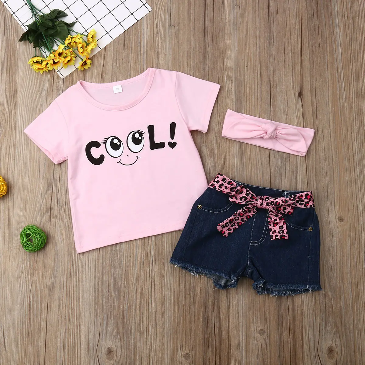 I bambini indossano abbigliamento Boutique per bambini all'ingrosso abbigliamento estivo per bambina Set di vestiti per bambini