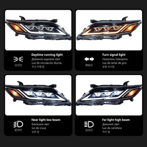 Pour Toyota Camry 2010-2011, phare à <span class=keywords><strong>LED</strong></span> triple modifié et amélioré de style Lexus avec feux de jour et clignotants séquentiels - Product Image 4