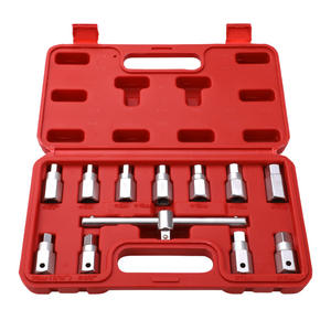 Juego de llaves de vaso Tuosen de 12 piezas con accionamiento de 1/2 pulgada para reparación de automóviles, herramienta para extraer el cárter de aceite, estuche incluido - Product Image 1
