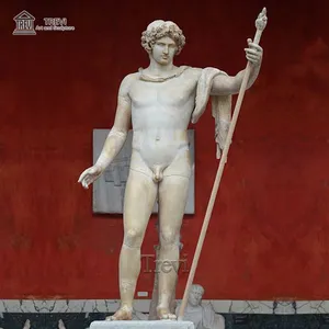 旧石雕人希腊雕塑裸体安提诺大理石人形雕像