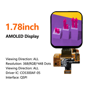 Modulo Display AMOLED con Angoli Arrotondati QSPI 1,78 Pollici 368x448 per Smartwatch con Luminosità di 500cd/<span class=keywords><strong>m</strong></span> - Product Image 3