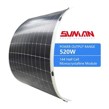 Sunman ultra Thin Flexible Solar Energy Panels 200W 300W 400watt 520W Monocrystalline Thin Film Best Solar PV Panel for Home