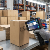 Imprimante à jet d'encre portable alimentée par batterie 12,7 mm Date Numéro de lot Code QR Emballage Sacs Bouteilles en plastique