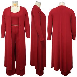 <span class=keywords><strong>Abbigliamento</strong></span> Donna Plus-Size per Wish, Set Tre Pezzi Elasticizzato a Costine Stile Europeo/Americano, Aderente e Sexy per Discoteca - Product Image 2