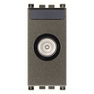 Prise de passage pour câblage TV et satellite en métal 4,1 x 2,8 x 5,3 cm pour câblage électrique - Product Image 1