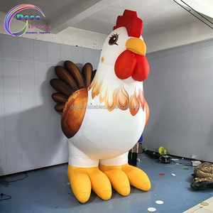 <span class=keywords><strong>Coq</strong></span> gonflable <span class=keywords><strong>géant</strong></span> de 4 mètres de haut avec ventilateur intégré pour la décoration de fête et les événements en plein air - Product Image 2