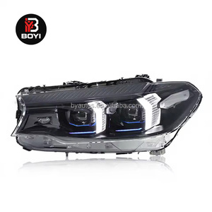 Faros Delanteros G30/G38 para BMW Serie 5 525i 530i 535i 540i 2018-2020, Actualización Estilo <span class=keywords><strong>F90</strong></span> M5, Luces LED Delanteras DRL, Accesorios Automotrices - Product Image 1