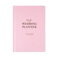 Carnet de planification de mariage personnalisé, couverture rigide avec dorure à chaud, journal floral, organiseur de mariage pour cadeaux de mariée