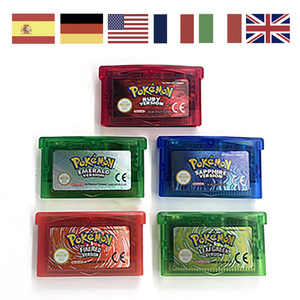 USA FRA EUR NOE ESP ITA IC SAVE CART POKE Leaf Green Fire Red Ruby Emerald SAPPHIRE <b>Game</b> Cartridge for Gba - Product Image 1