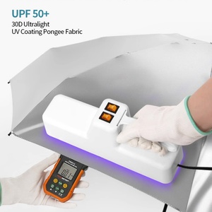 19 Inches Canopy Fully-Automatic Open Super Light Carbon Fiber 3 Fold Straight <b>Umbrella</b> Strong Fiberglass Frame Business Gifts - Product Image 5