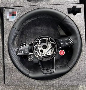 Volant de direction en fibre de carbone LED style sport noir pour R8 <span class=keywords><strong>2017</strong></span> 2020 2021 2022 2023 2024, personnalisable - Product Image 5