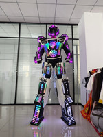 Costume de robot LED pour spectacle, tenue de robot lumineuse colorée pour carnaval, défilé, événement, spectacle nocturne, divertissement