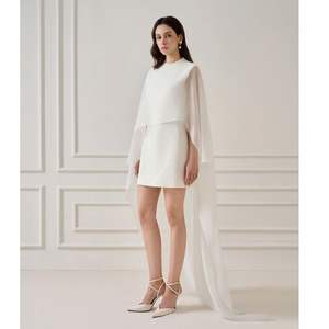 Mini robe élégante A-ligne sans manches Robes décontractées Mode féminine de luxe avec étiquettes personnalisées Made in Vietnam - Product Image 3