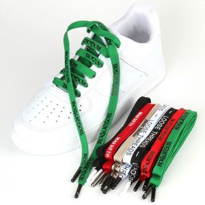 Custom Printed Shoelaces Flat 8MM Wide Fashion Colorful Polyester Shoe <b>Laces</b> for Sneakers and Casual Shoes - Product Image 2