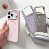 Coque de téléphone en silicone à toucher doux avec pare-chocs, compatible chargeur sans fil, en TPU couleur bonbon pour iPhone 17 16 15
