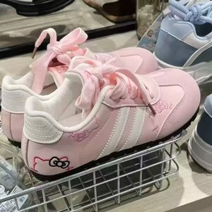 Chaussures plates à lacets brodées avec un chat d'<span class=keywords><strong>anime</strong></span> pour filles, tendance et mignonnes - Product Image 3