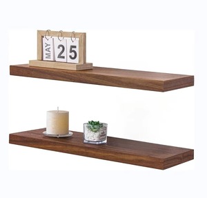 Custom 24 Inch <strong>Walnut</strong> <strong>Floating</strong> <strong>Shelves</strong> Wood Storage <strong>Shelves</strong> Wall Mounted Wooden <strong>Floating</strong> <strong>Shelf</strong> for Bedroom Living Room Kitchen - Product Image 1