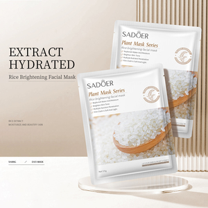 Masque facial au riz hydratant et éclaircissant OEM ODM SADOER pour la peau - Product Image 5