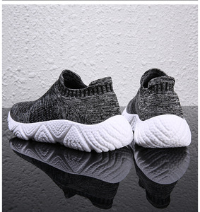 Zapatos Deportivos Casuales Negros para Hombre, Talla Grande, Sin Cordones, Ultraligeros, Elásticos, Transpirables, Tipo Calcetín - Product Image 6