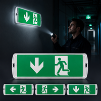 Luminaire de secours étanche automatique pour installation murale et plafondière, sans entretien / à entretien minimal