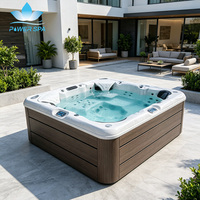 Spa de luxe extérieur pour 2 personnes avec système Balboa, bain à remous en acrylique à économie d'énergie pour jardin, villa, hôtel