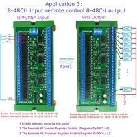 23IOA08 23IOB16 23IOC24 23IOD32 23IOE48 Módulo de Expansión Multifunción RS485 para PLC, E/S Remotas, Protocolo MODBUS RTU