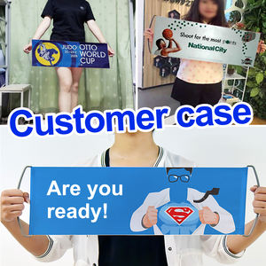 الجملة مخصص التمرير راية الترويجية المنتج في الهواء الطلق باليد نسيج مخصص لوحة ملفوفة - Product Image 6