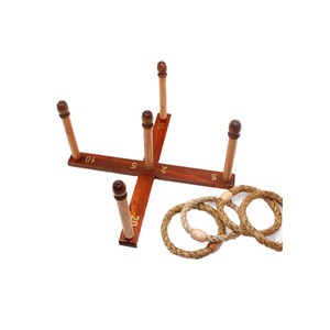 Trò chơi ngoài trời cho trẻ em. Nâng cấp trò chơi ném vòng gỗ lớn với 30 Vòng cho trẻ em 5-9 người lớn trò chơi sân cho gia đình bên ngoài đồ chơi - Product Image 3