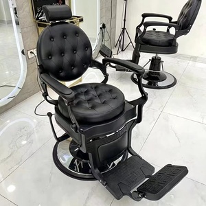 Nouvelle arrivée de fauteuil de salon moderne en cuir coloré à fond rond, fauteuil inclinable avec grande pompe hydraulique, fauteuil de barbier - Product Image 6