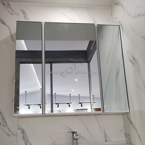 Mueble de baño multifuncional moderno resistente al agua con espejo inteligente y cajón de lavabo para hoteles - Product Image 5