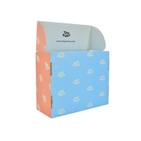 Boîte d'expédition en carton ondulé personnalisée avec impression couleur pour abonnement de snacks e-commerce, idéale pour les aliments pour enfants