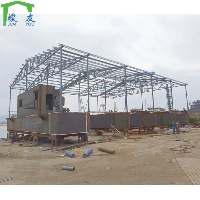 Instalación rápida Estructura de acero Diseño de construcción de edificios Almacén prefabricado Taller Casa de granja avícola