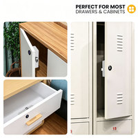 Serrure de meuble intelligente invisible TTLock App, serrure de tiroir électronique sans perçage à carte RFID pour armoire et mobilier
