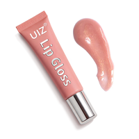 Gloss à lèvres hydratant et repulpant OEM, résistant à l'eau, avec protection solaire, paillettes cerise, huile minérale nutritive, transparent, pour maquillage de fêtes