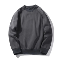 Sweat-shirt unisexe surdimensionné de haute qualité en molleton 100% coton, couleur unie, impression réfléchissante, logo personnalisé, vente en gros