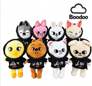 Peluche Cartoon Stray Kids da 20cm, Giocattolo Morbido a Forma di Lupo, Imbottito in Cotone PP, Antistress, Unisex - Product Image 2